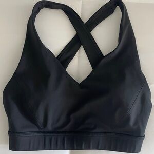 Lululemon Athletica Black Cross-Back Sports Bra
